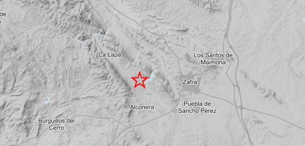 Pequeño terremoto en Alconera