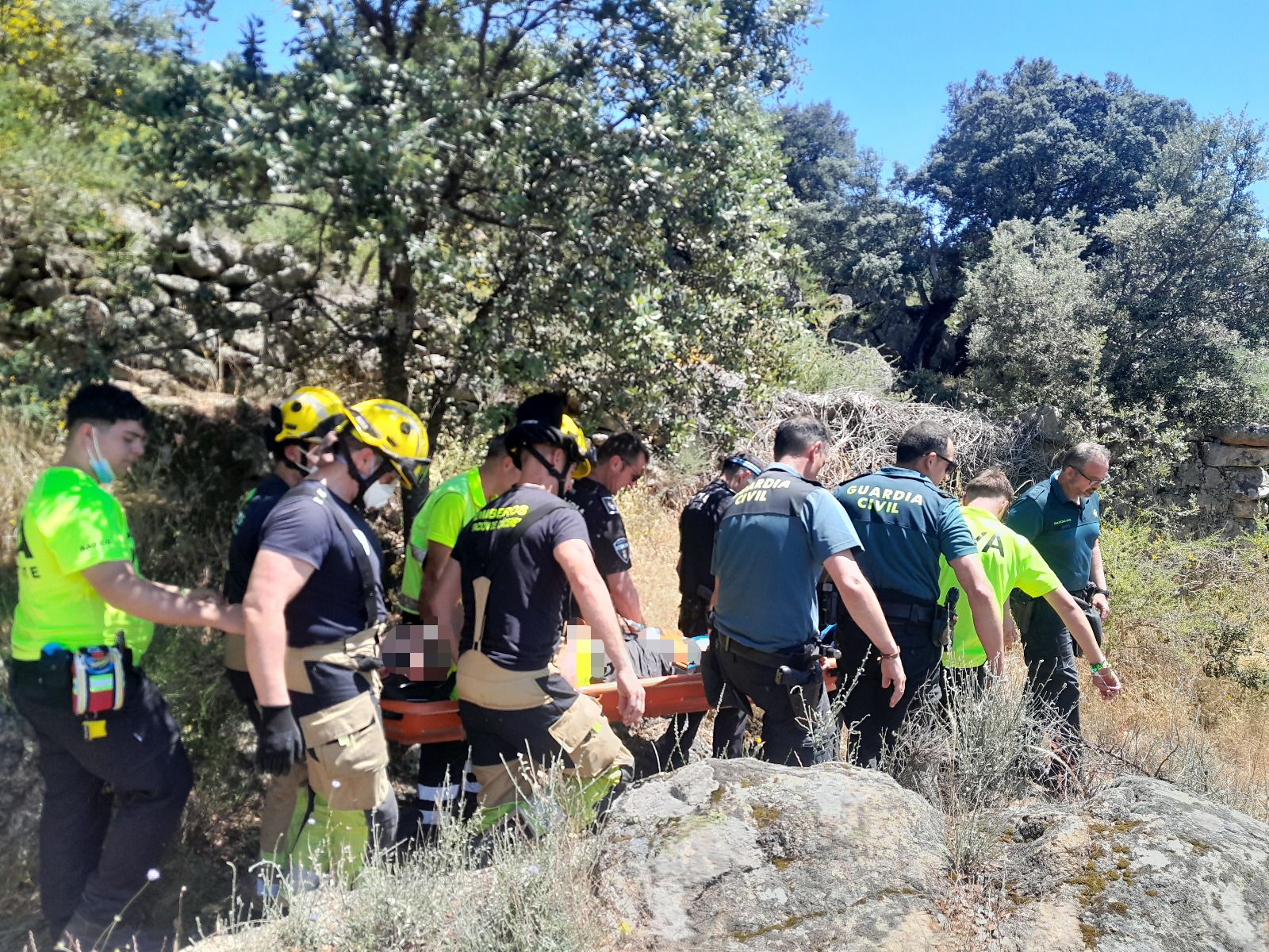 Rescate de un senderista