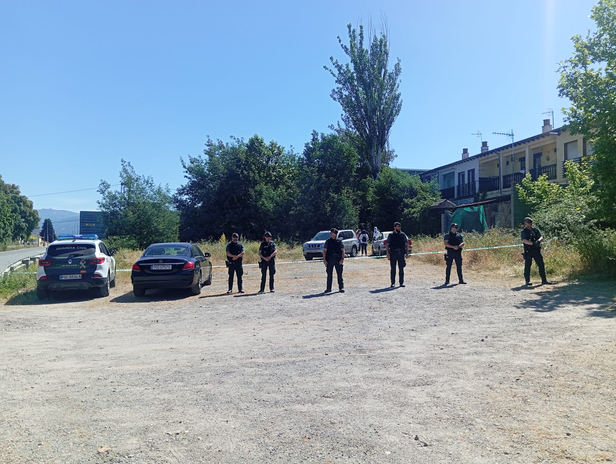 Lugar del crimen en Aldeanueva del Camino