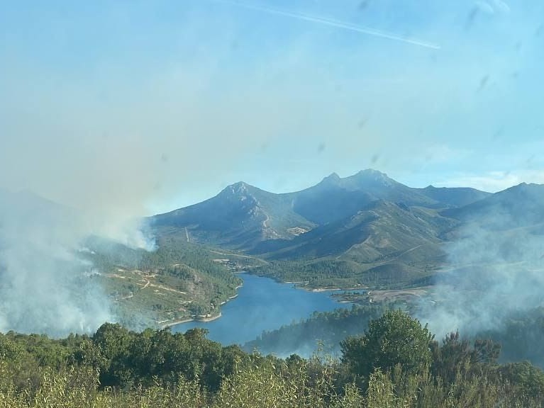 Incendio en Cañamero