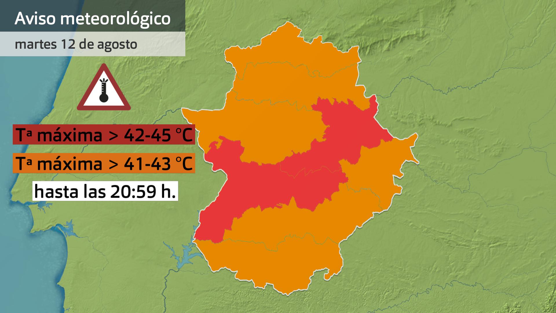 Activado el aviso rojo por riesgo extremo de temperaturas máximas