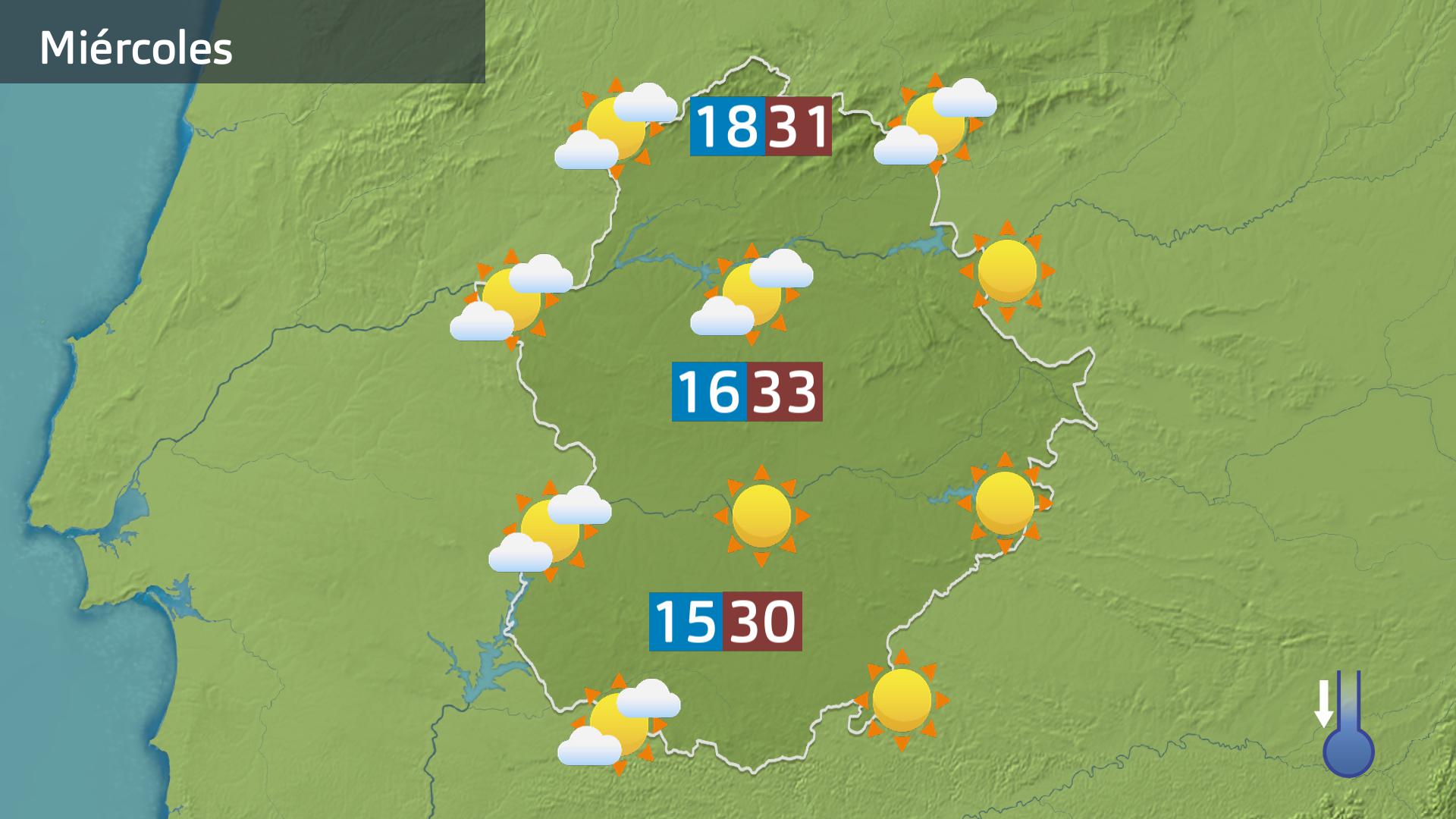 Mapa de previsión del 27 de agosto