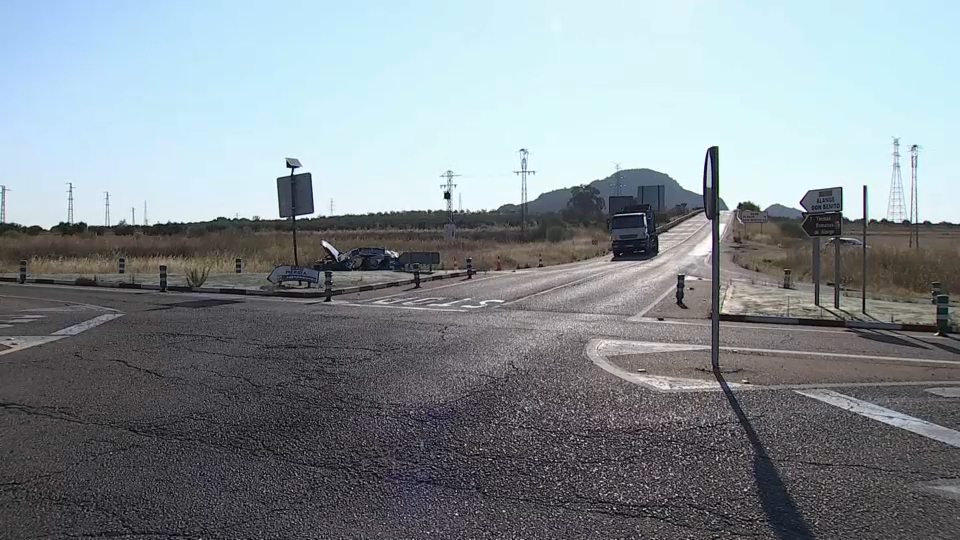Cruce de Alange con Torremejía