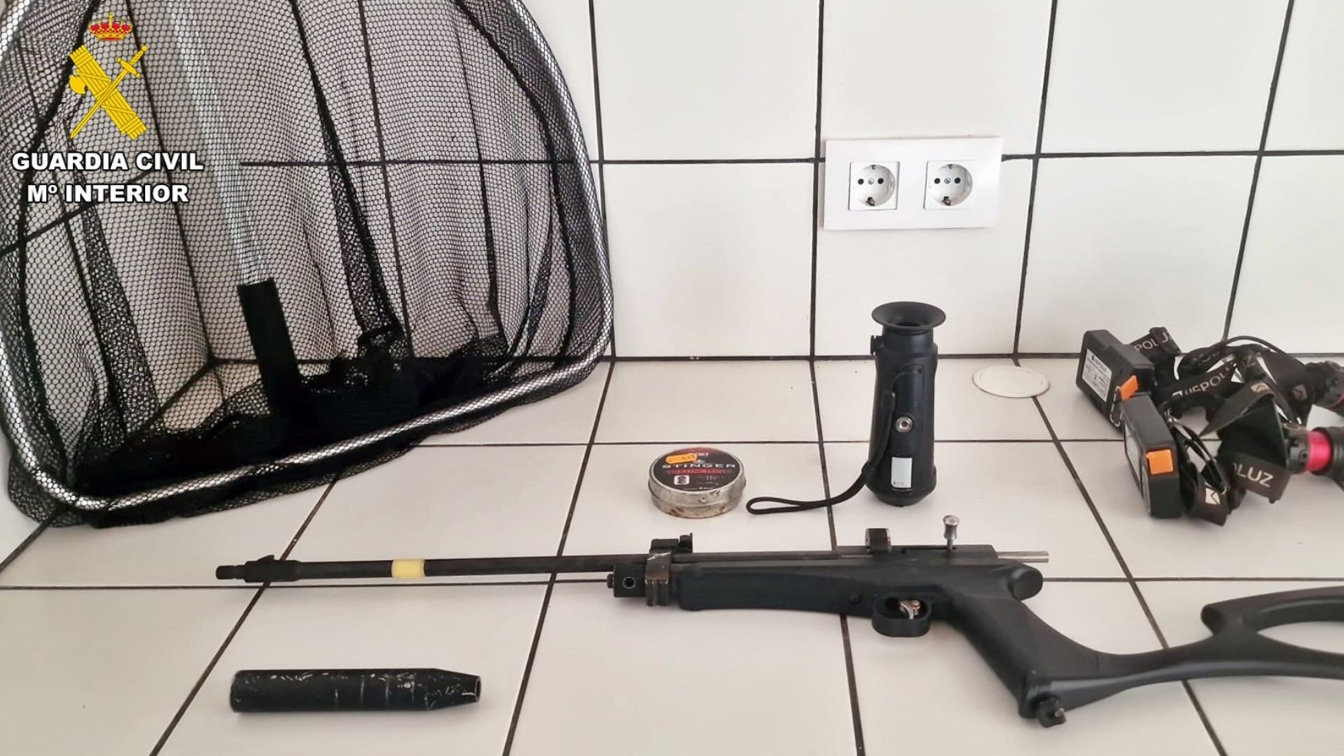 Objetos intervenidos a un vecino de Trasierra.