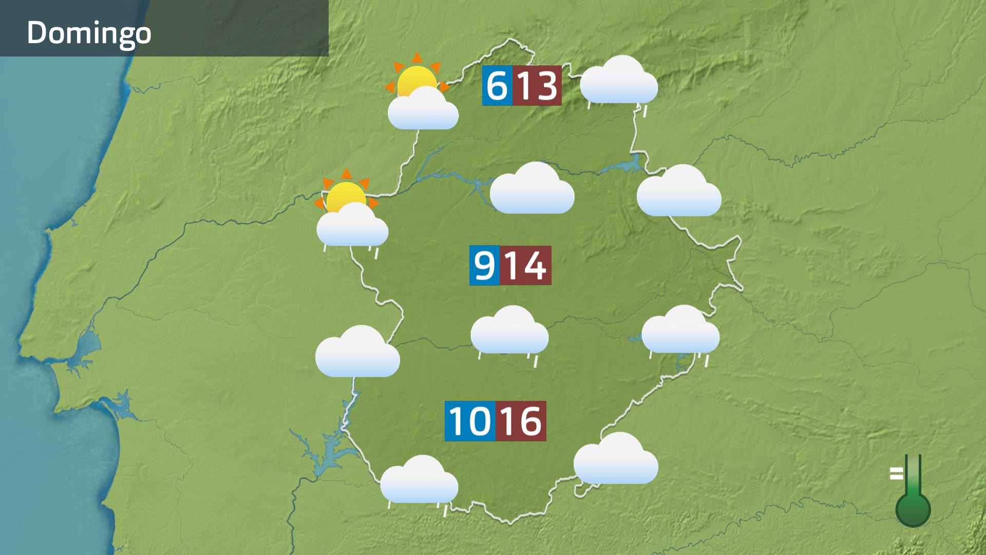 Mapa de previsión del 4 de enero