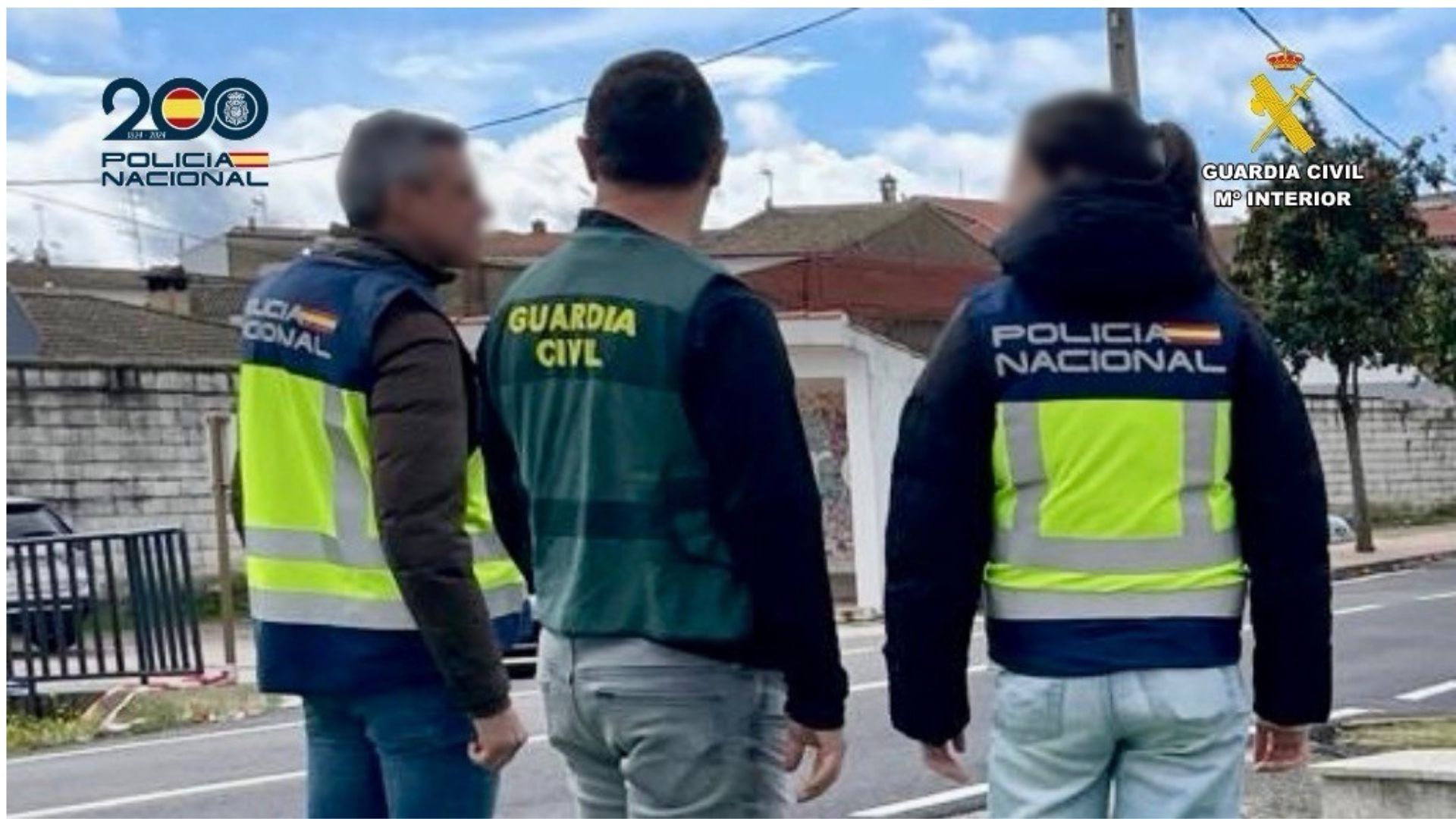 Agentes de la Guardia Civil y la Policía Nacional colaborando