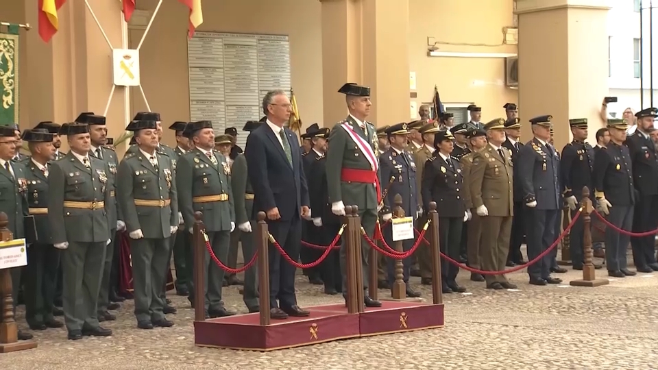 Acto en Badajoz por los 180 años de la Guardia Civil