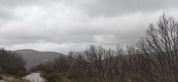 Paisaje de lluvia en Barrado, 24 de marzo. Autora: Mónica Pérez