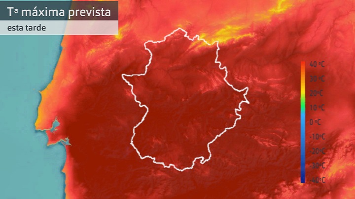 Temperatura máxima prevista para hoy miércoles 28 de junio