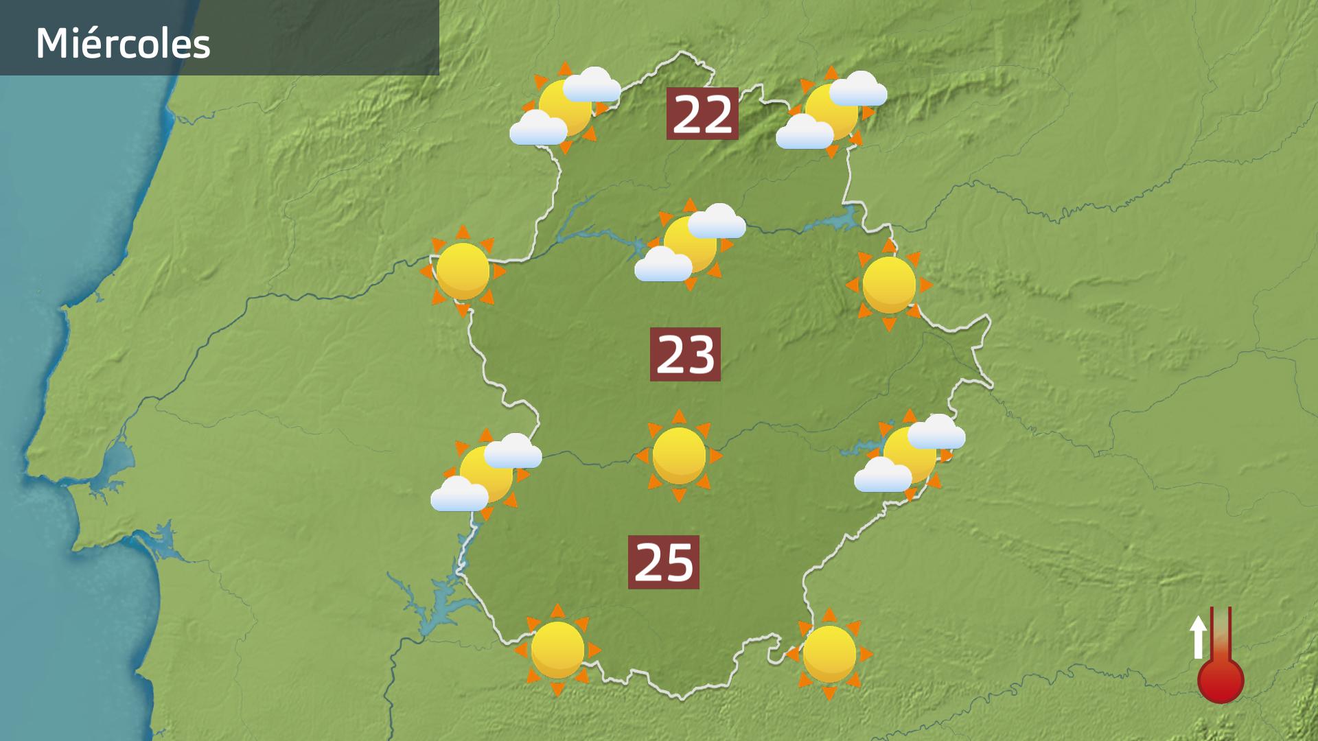 Mapa de previsión para hoy miércoles 15 de abril