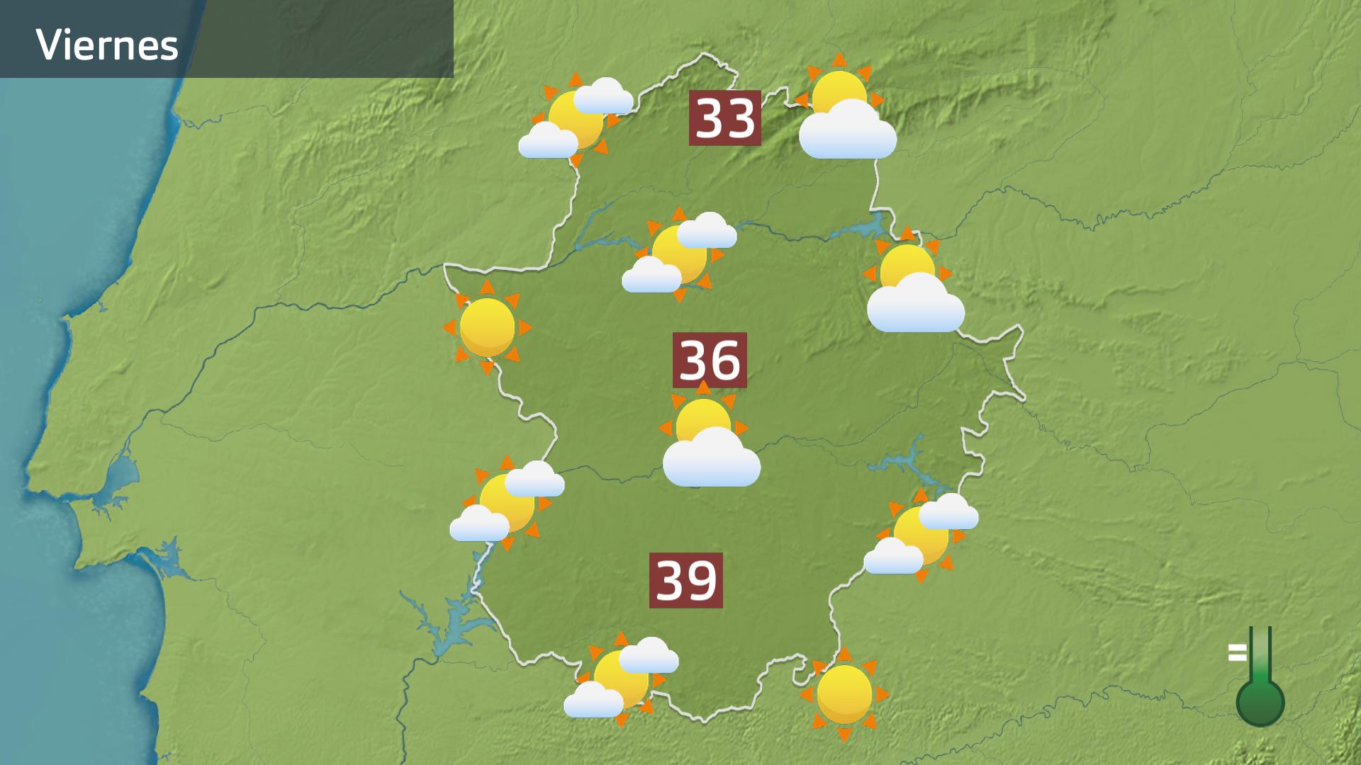 Mapa de previsión para hoy viernes 30 de mayo