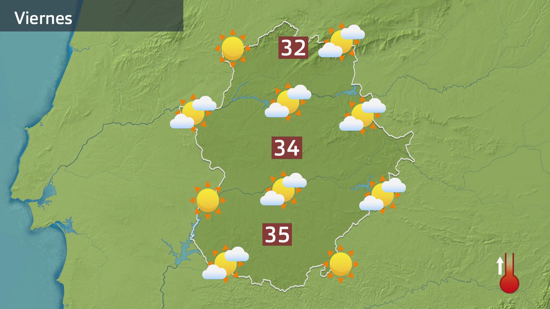 Mapa de previsión para hoy viernes 5 de septiembre