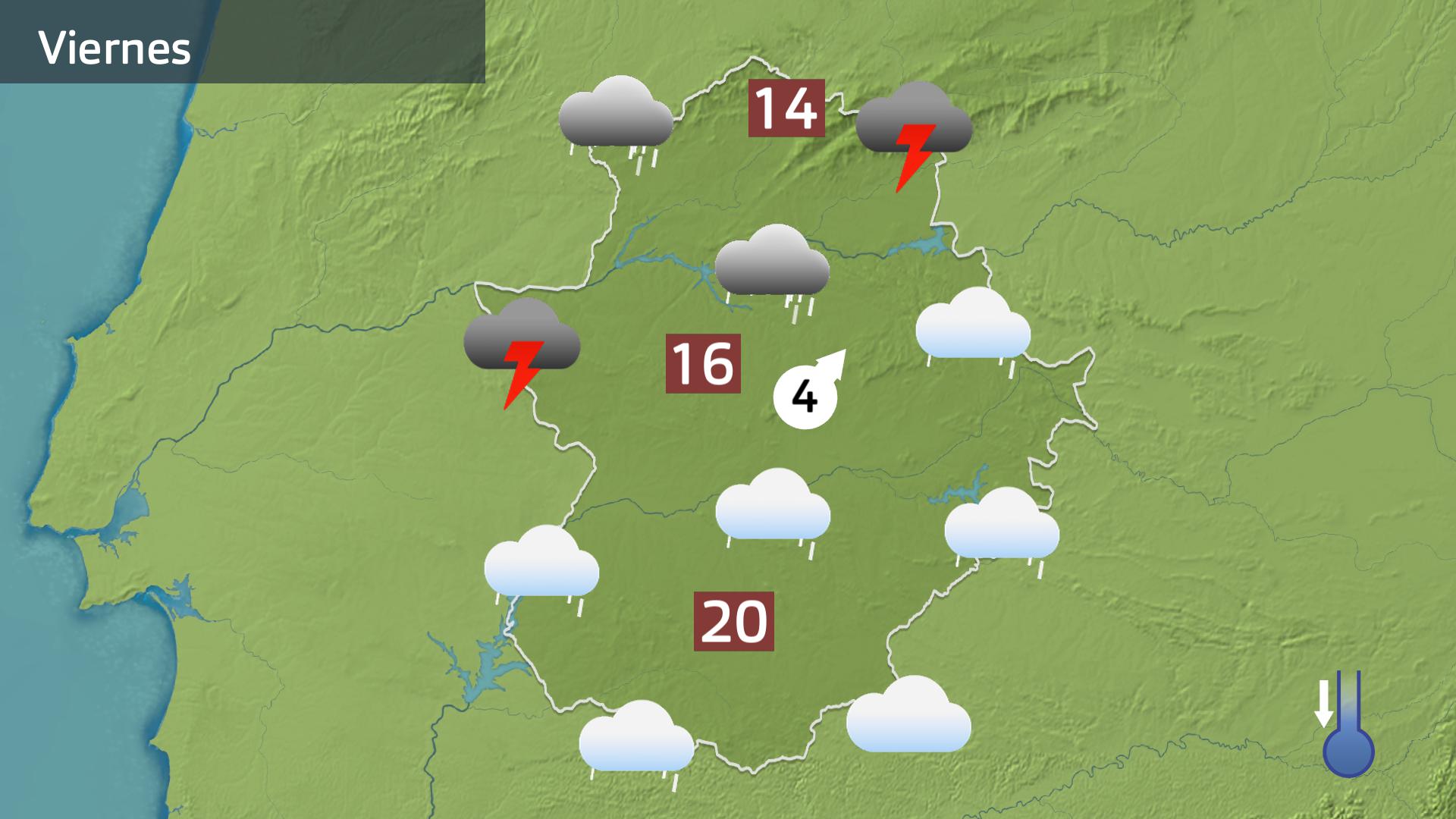 Mapa de previsión para hoy viernes 7 de noviembre