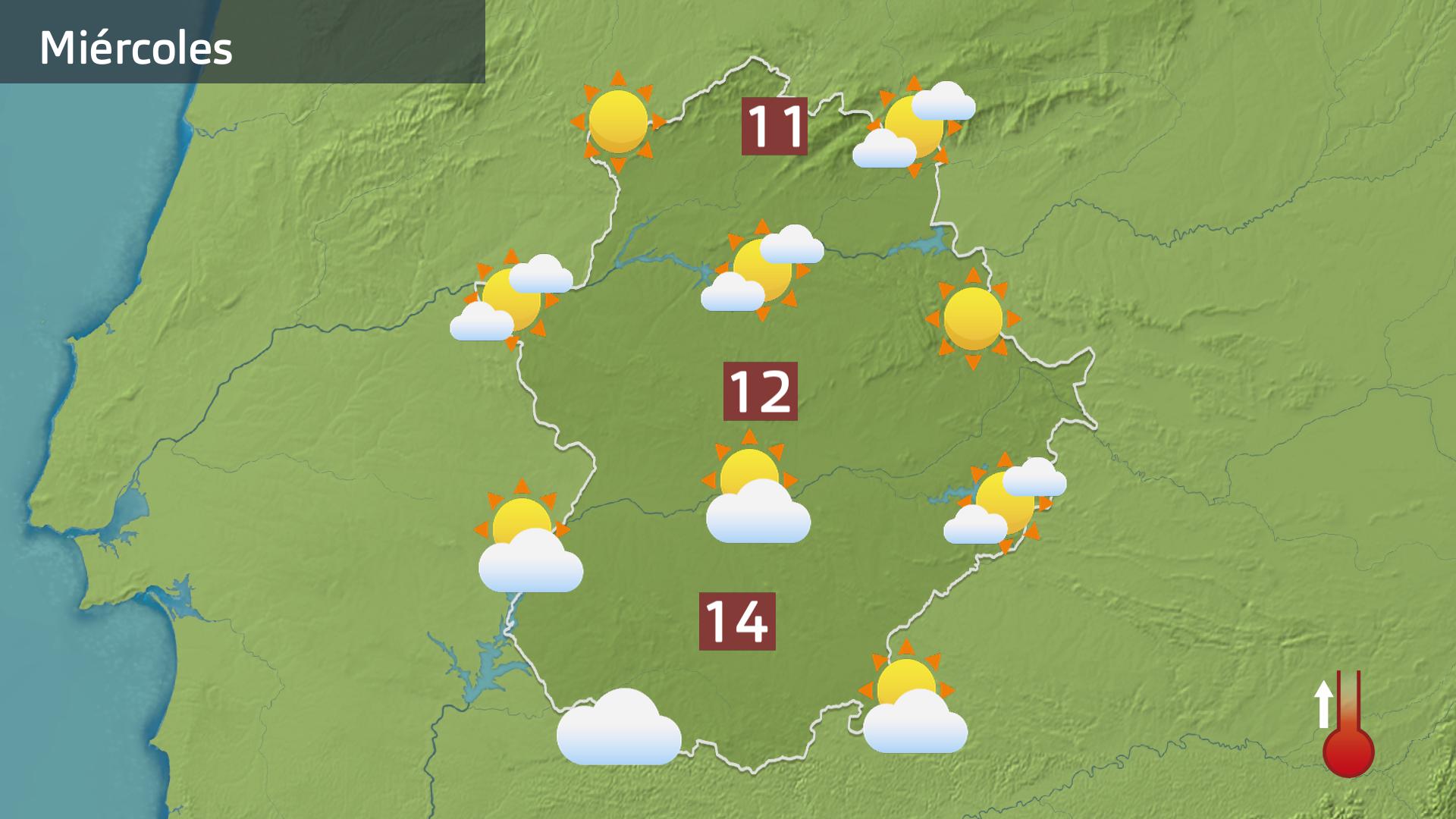 Mapa de previsión para hoy miércoles 24 de diciembre