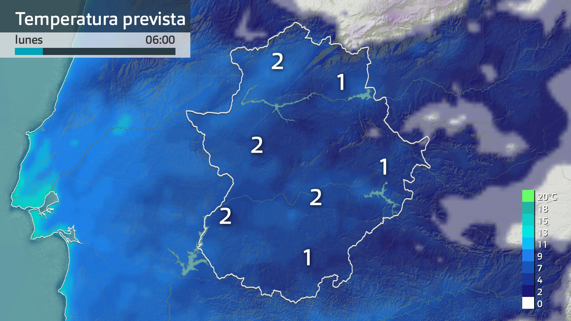 Temperatura mínima prevista