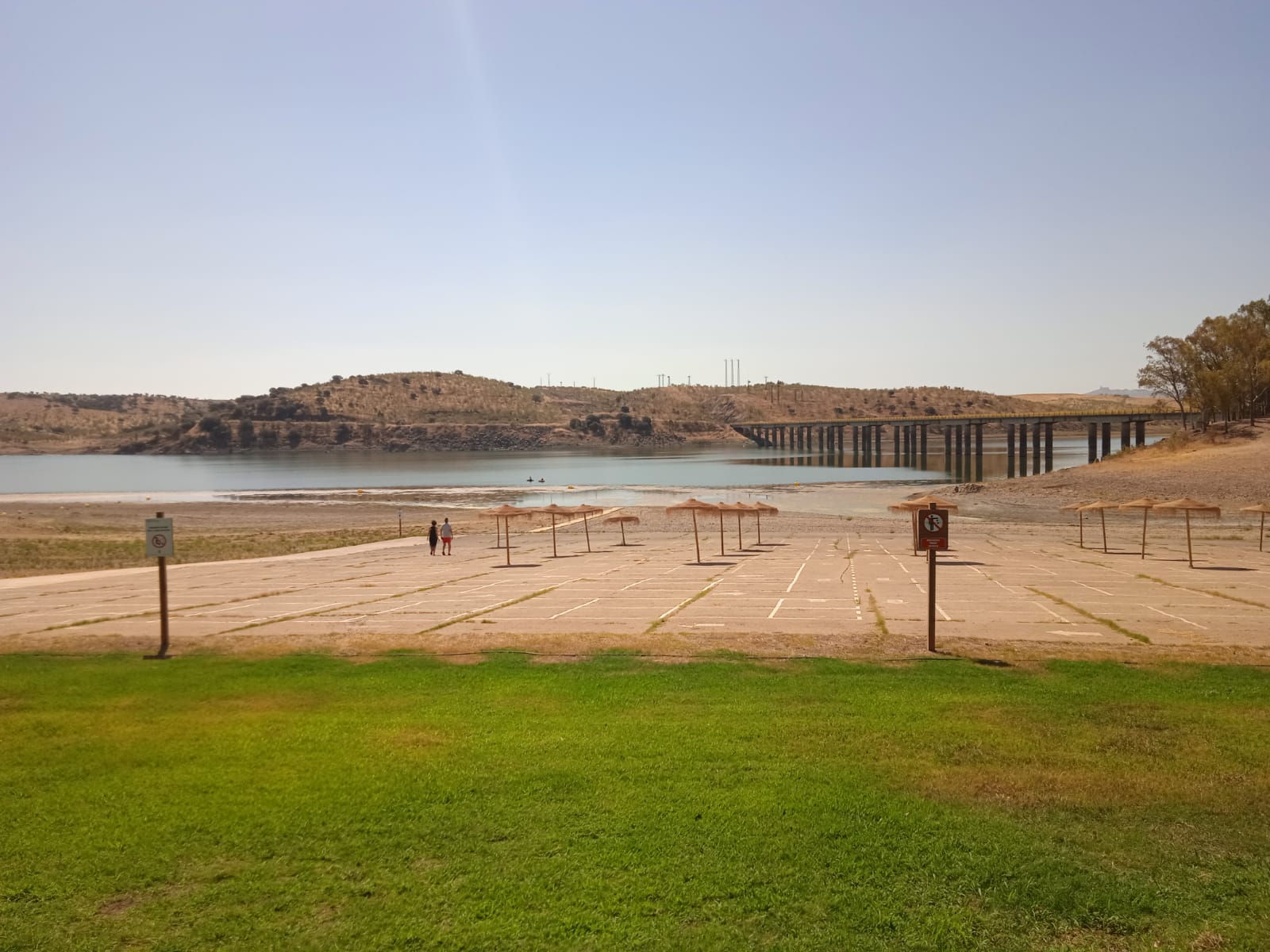 Imagen de la playa interior de Casas de Don Rodrigo