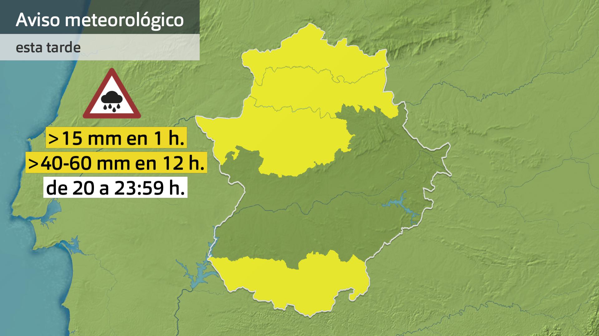 Avisos meteorológicos (Aemet) hoy martes 28 de octubre