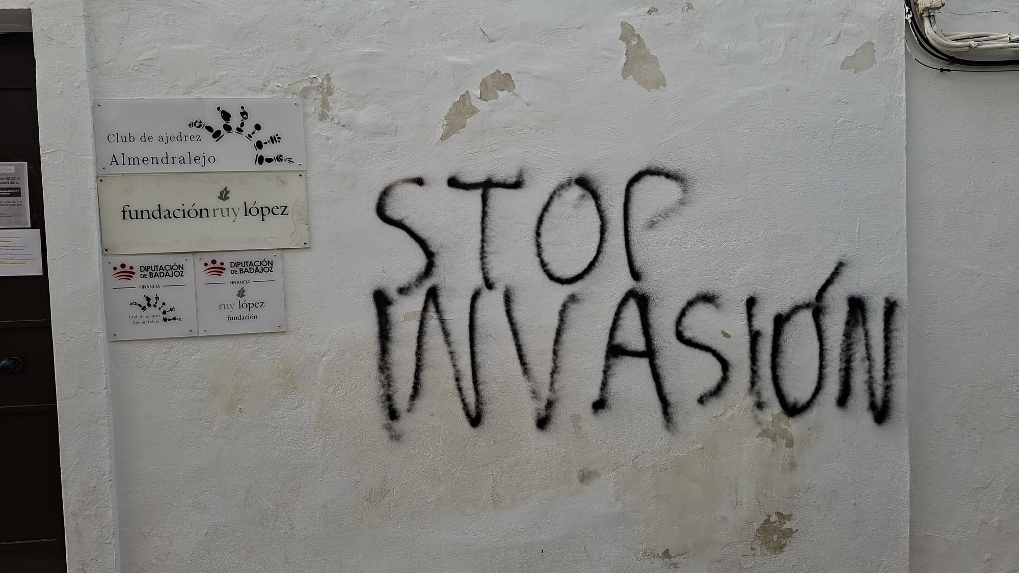 Pintada sede Fundación Ruy López