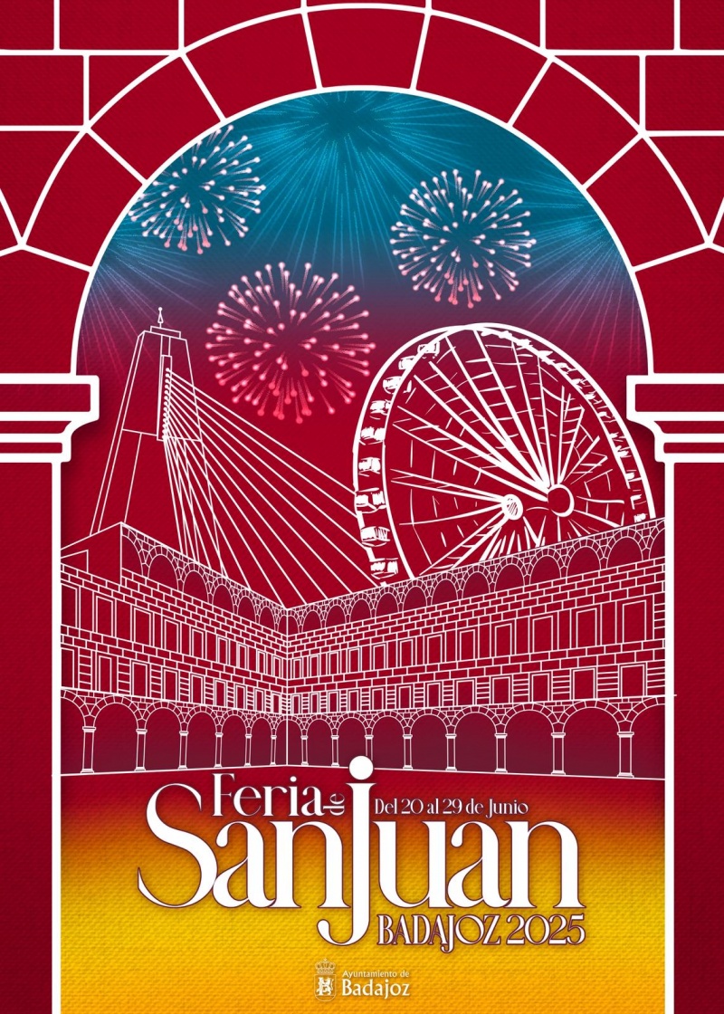 Cartel de la Feria de San Juan de Badajoz 2025