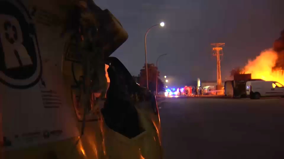 Incendio en el polígono el Prado Mérida