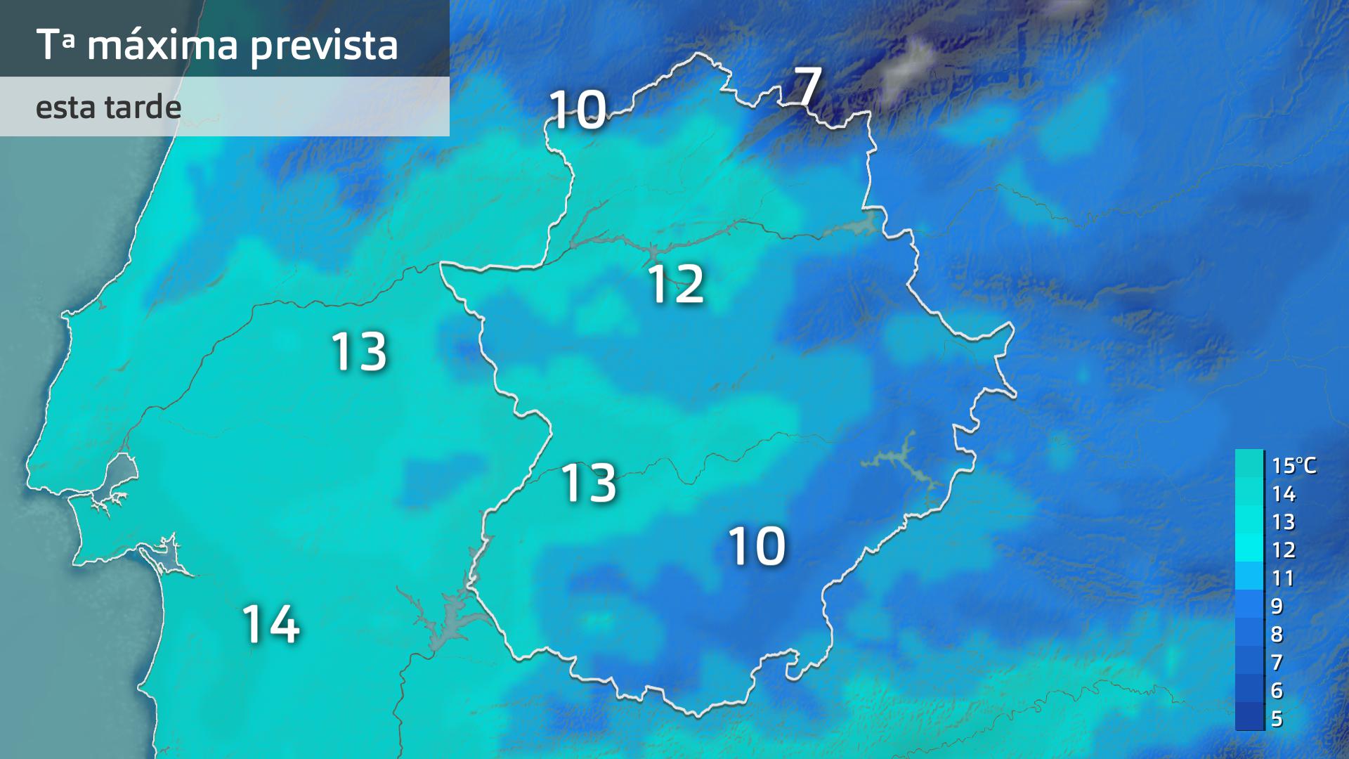 Temperatura máxima prevista para hoy lunes 19 de enero
