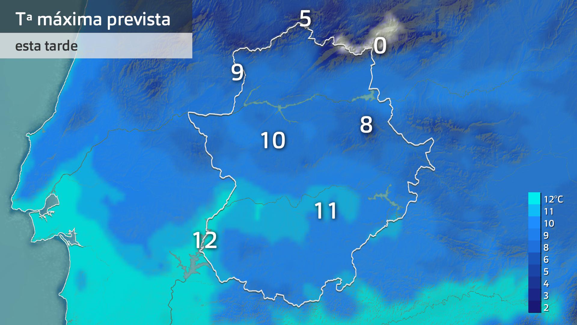 Temperatura máxima prevista para la tarde de hoy viernes 23 de enero