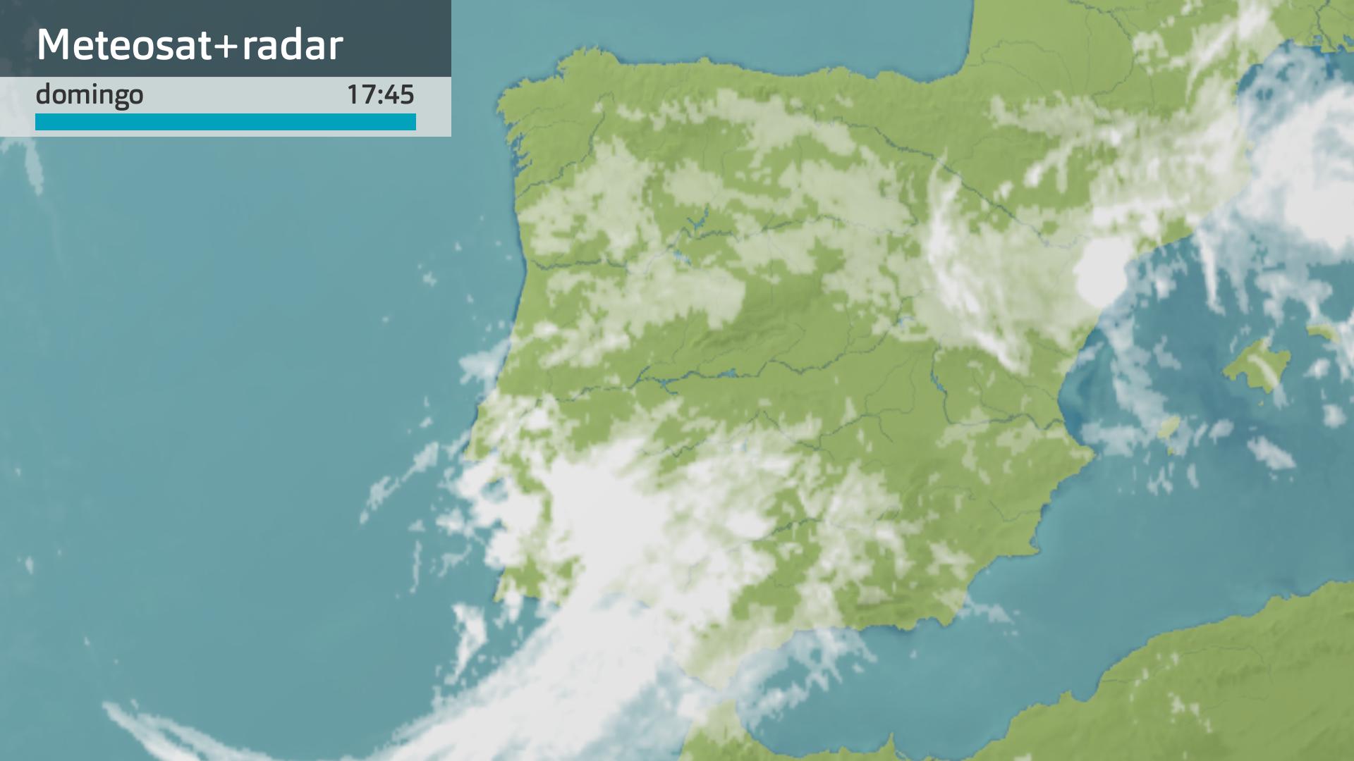 Imagen del Meteosat a las 17:45 horas