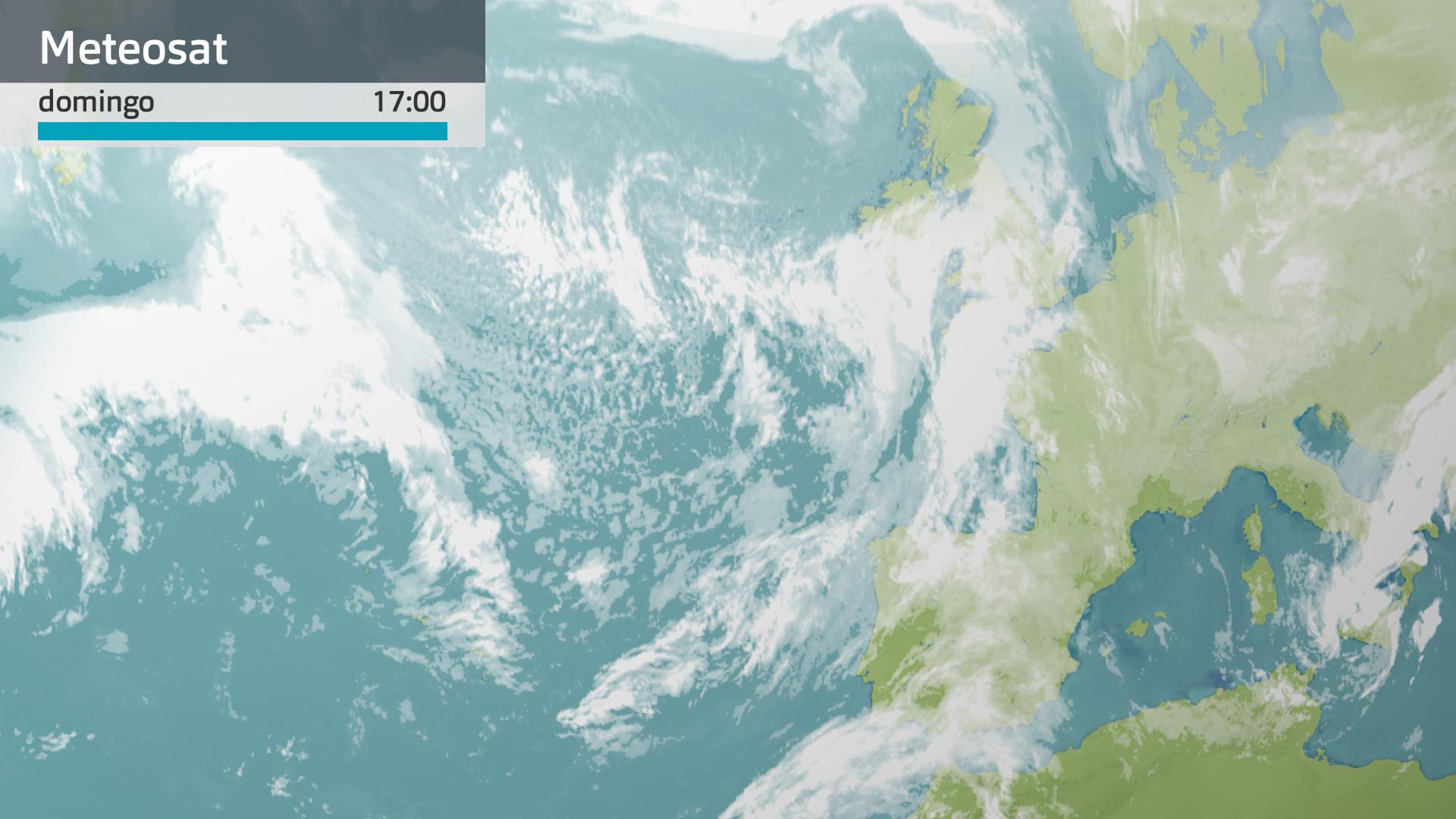 Imagen del Meteosat a las 17:00 horas