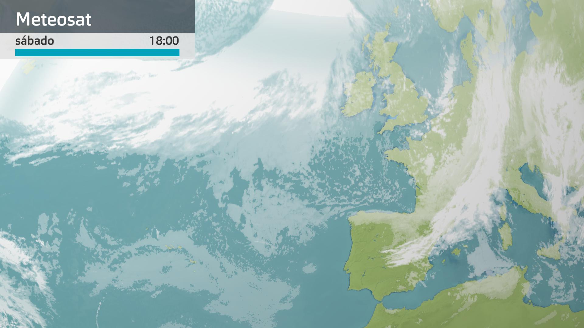 Imagen del Meteosat a las 18:00 horas