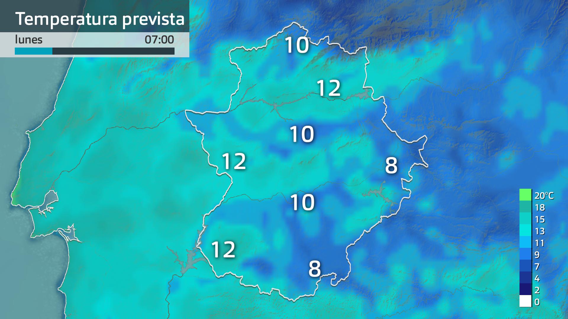 Temperatura mínima prevista
