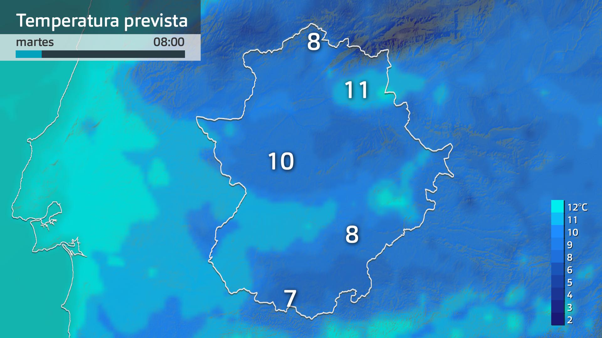 Temperatura mínima prevista