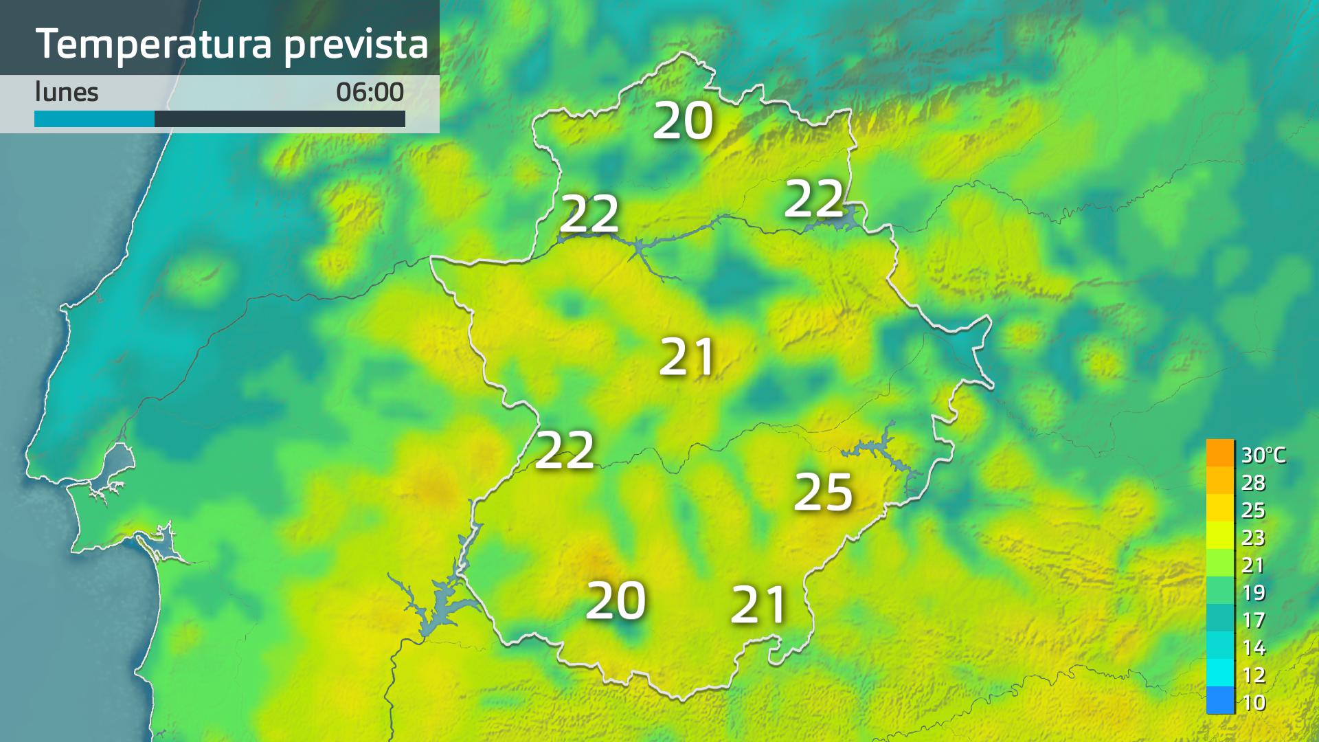 Temperatura mínima prevista