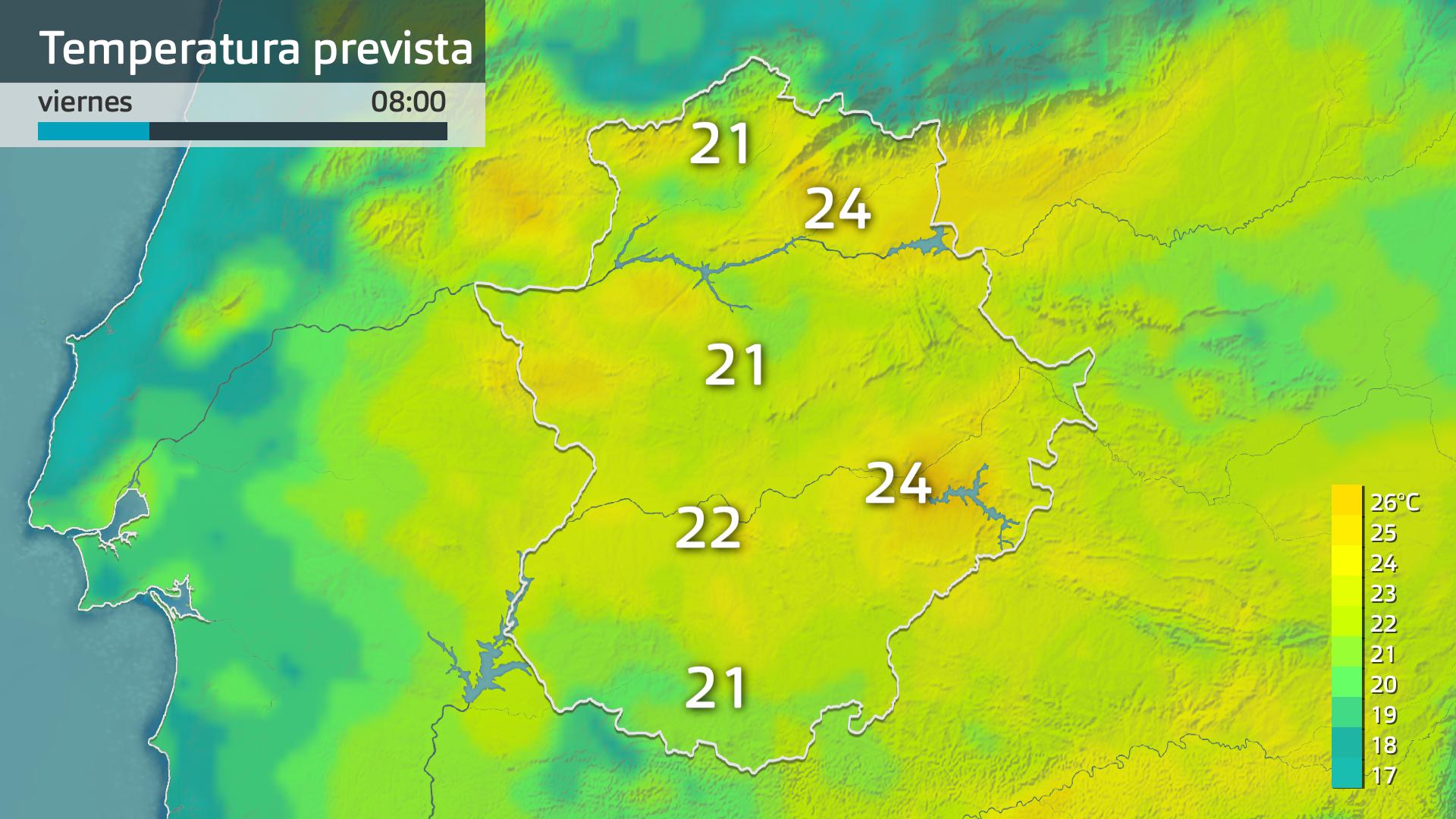 Temperatura mínima prevista