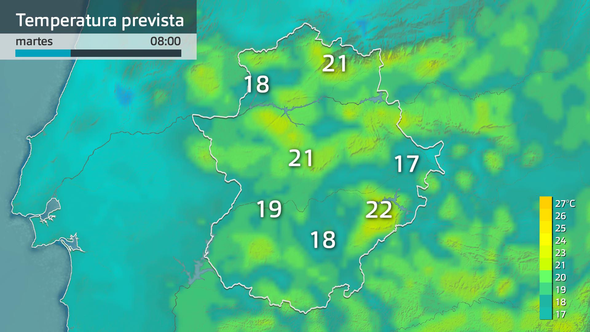 Temperatura mínima prevista