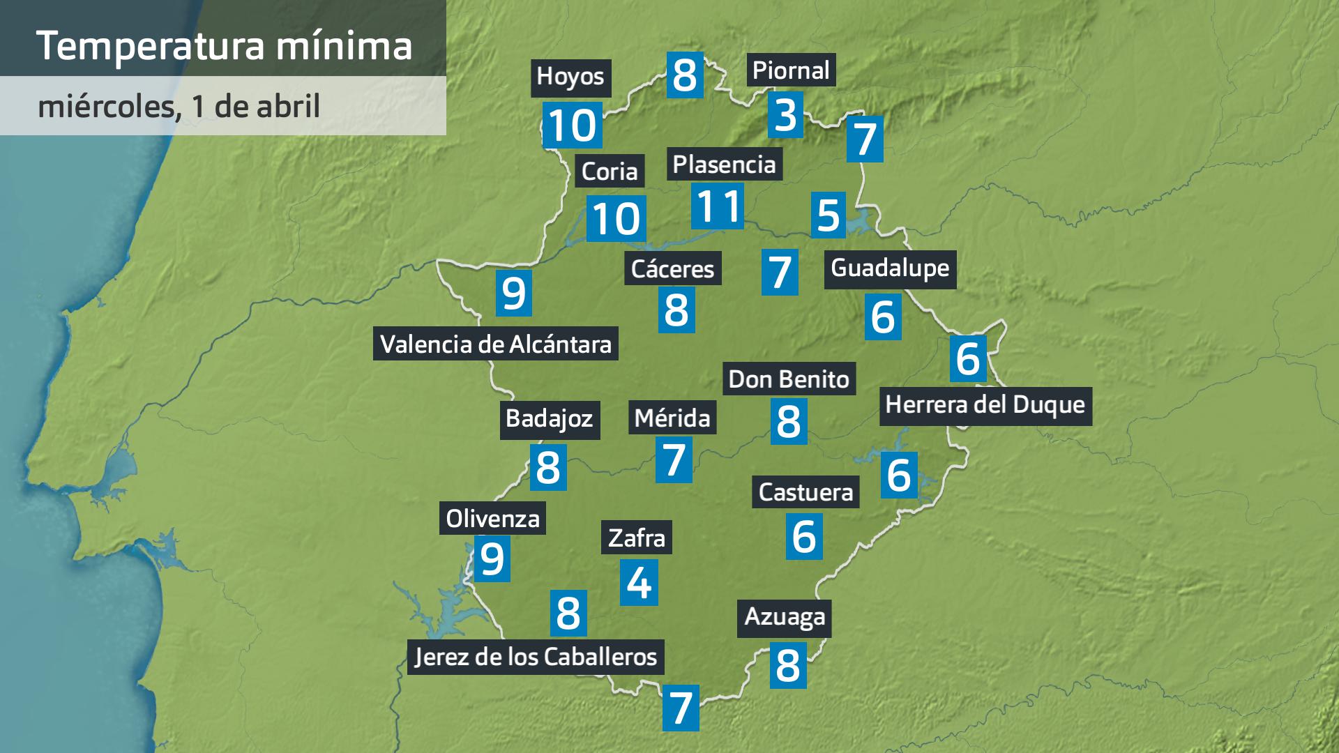 Previsión Extremadura