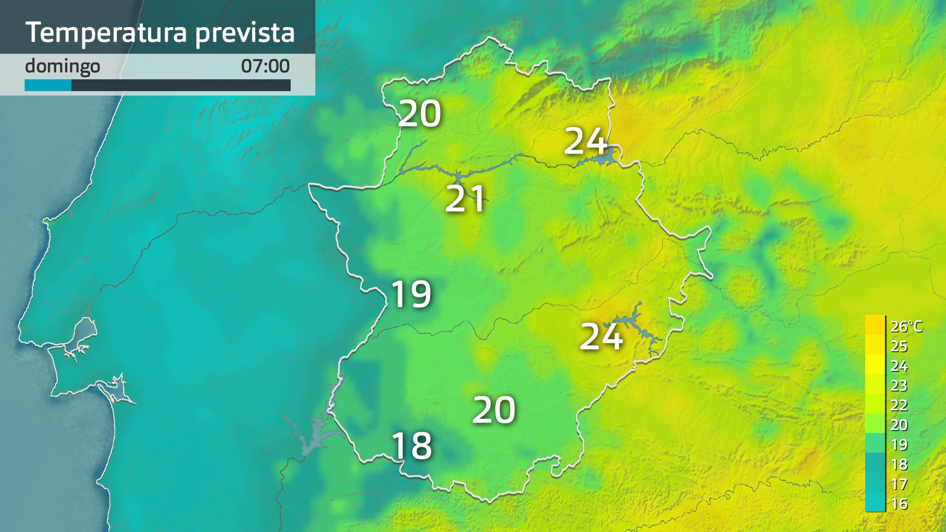 Temperatura mínima prevista