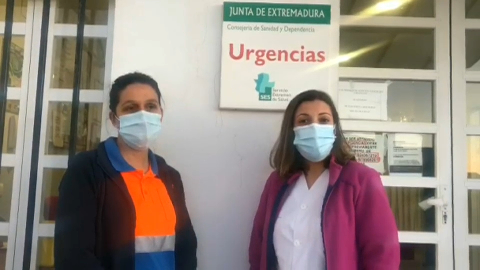 Sanitarios trabajando en Navidad
