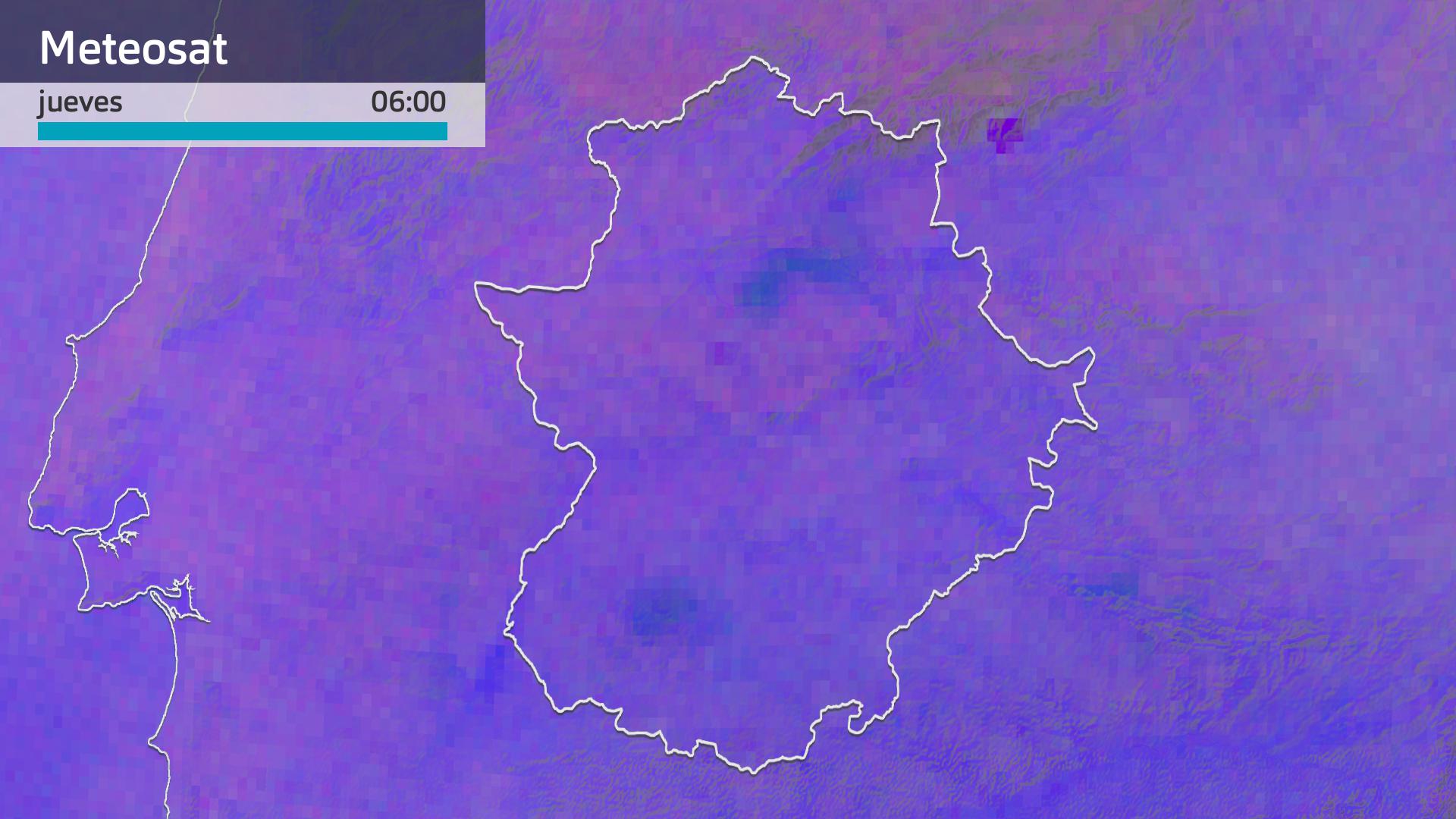 Imagen del Meteosat jueves 31 de julio 6 h.
