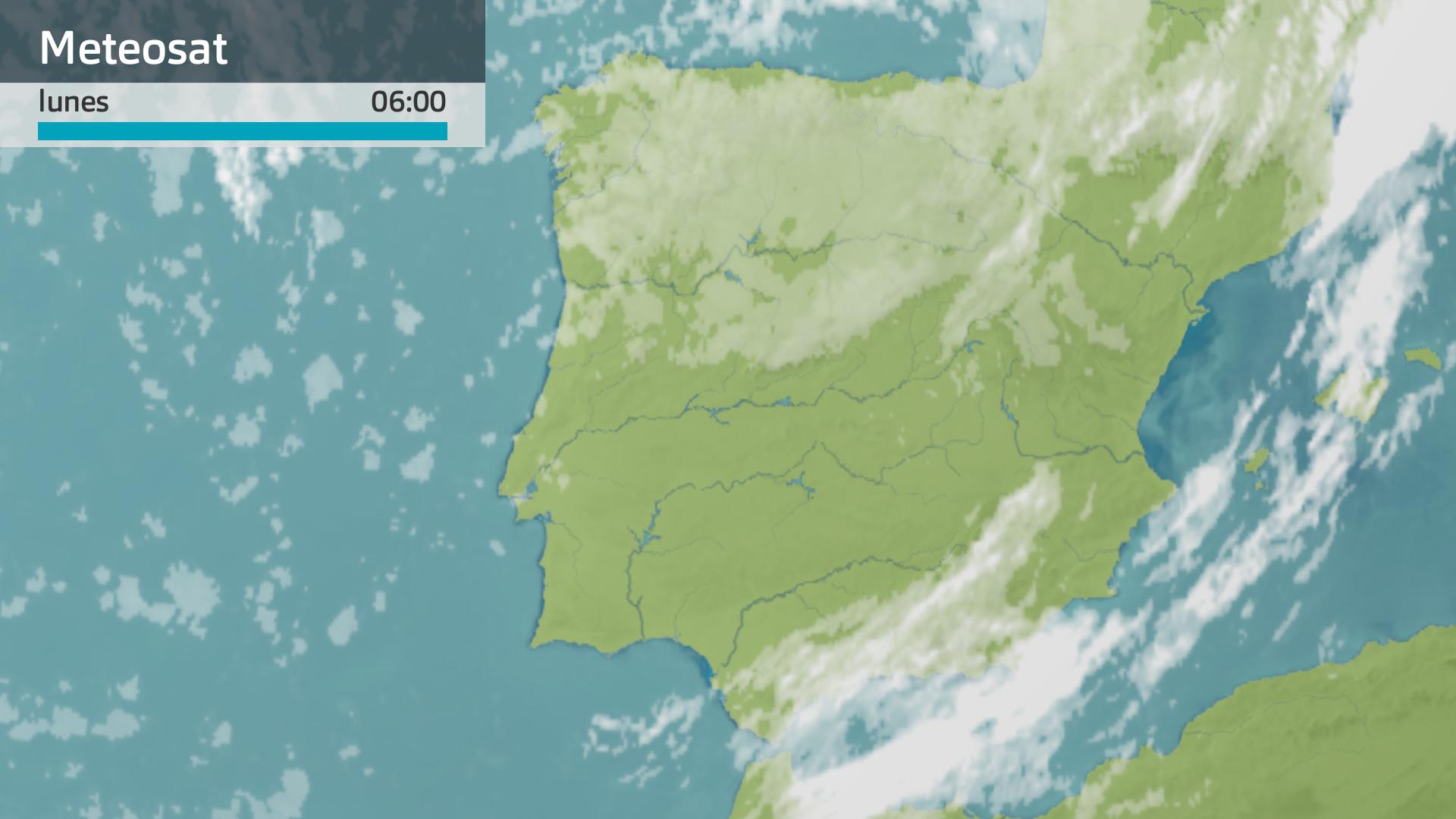 Imagen del Meteosat lunes 1 de septiembre 6 h.