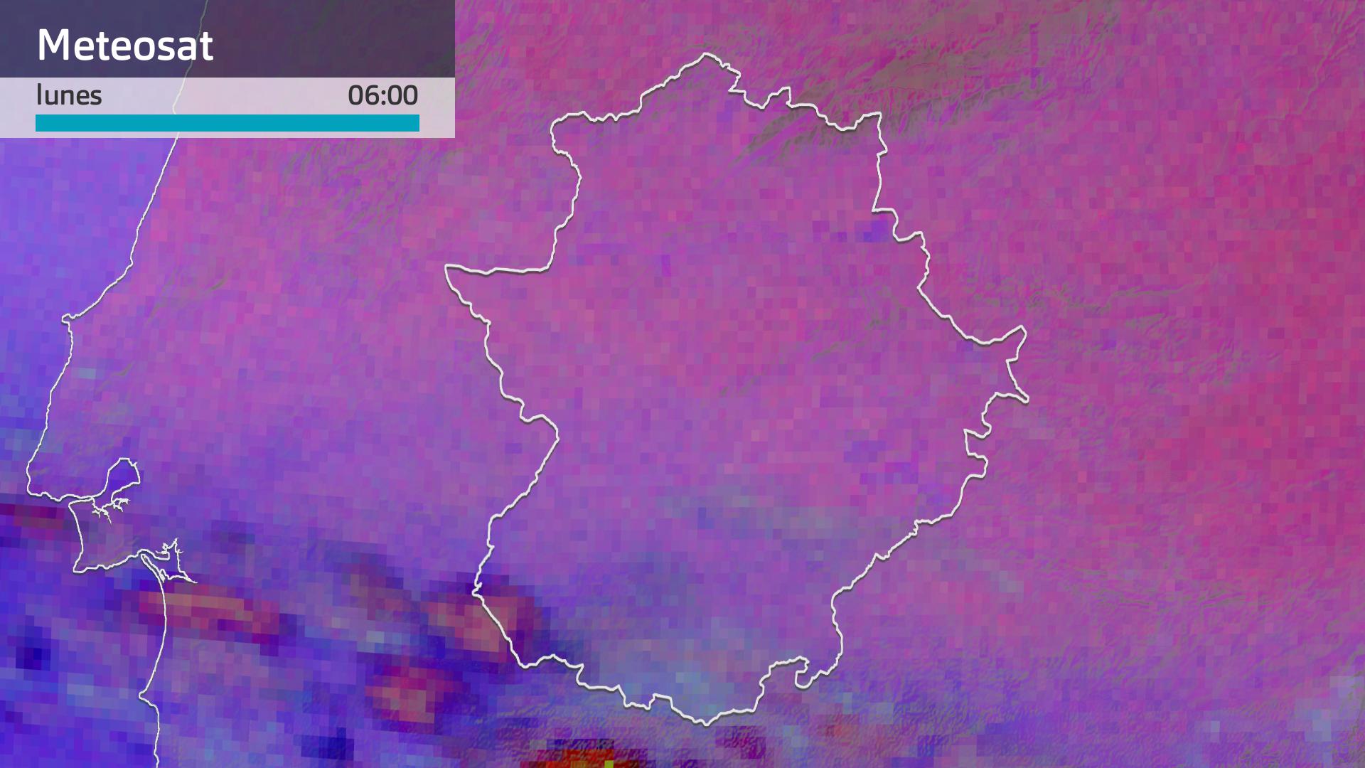 Imagen del Meteosat lunes 27 de octubre 6 h.
