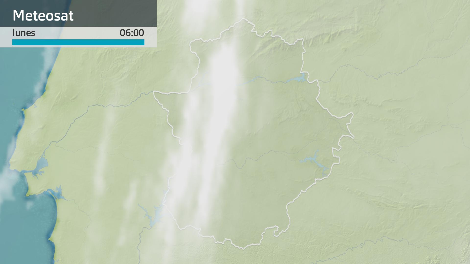 Imagen del Meteosat lunes 19 de enero 6 h.
