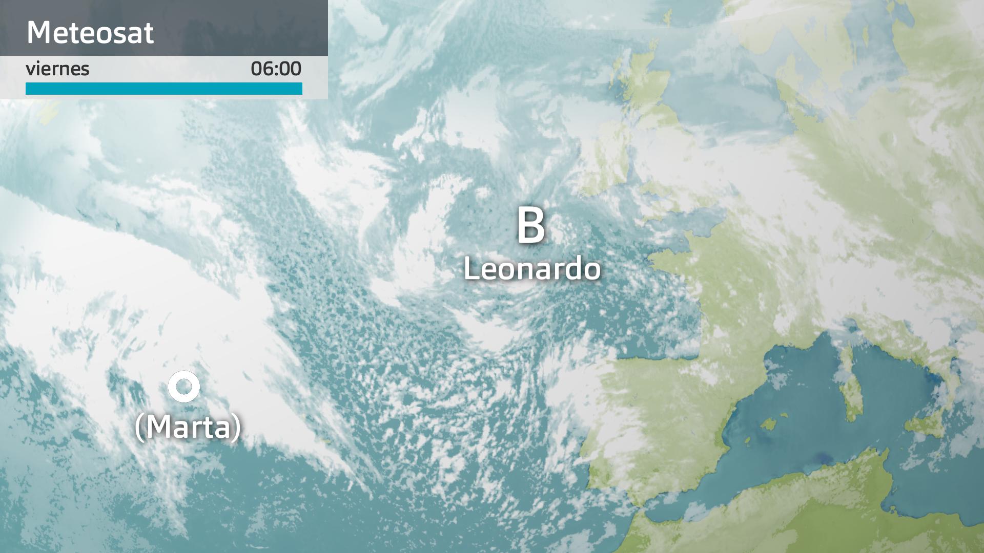 Imagen del Meteosat viernes 6 de febrero 6 h.