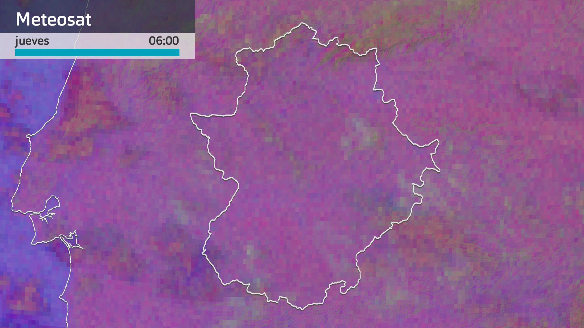 Imagen del Meteosat jueves 19 de febrero 6 h.