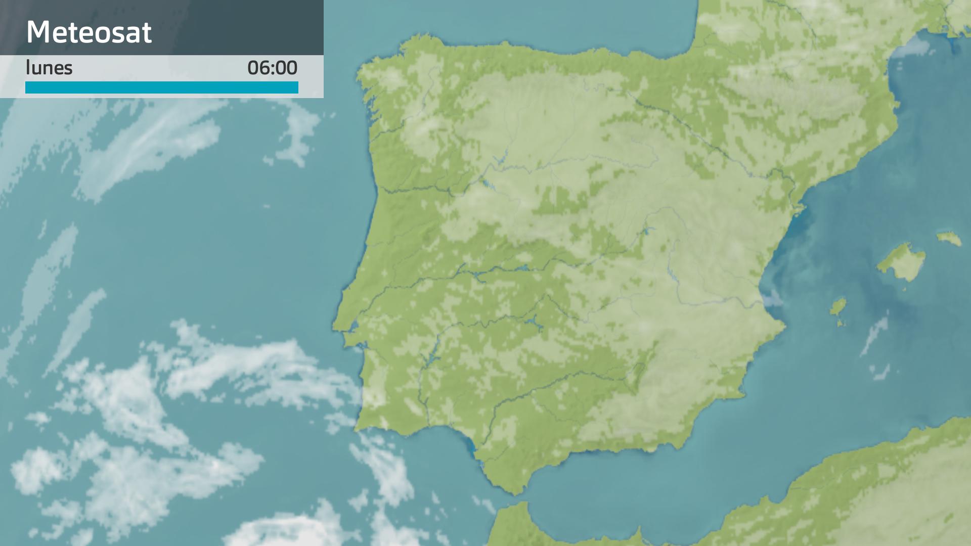 Imagen del Meteosat lunes 6 de abril 6 h.
