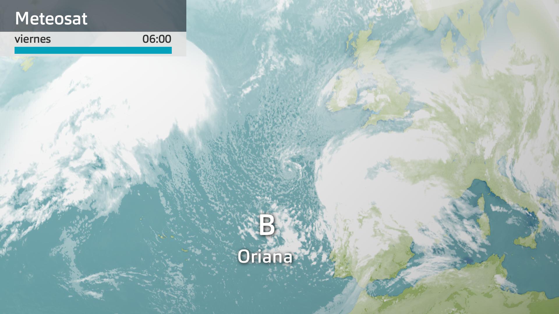 Imagen del Meteosat viernes 13 de febrero 6 h.