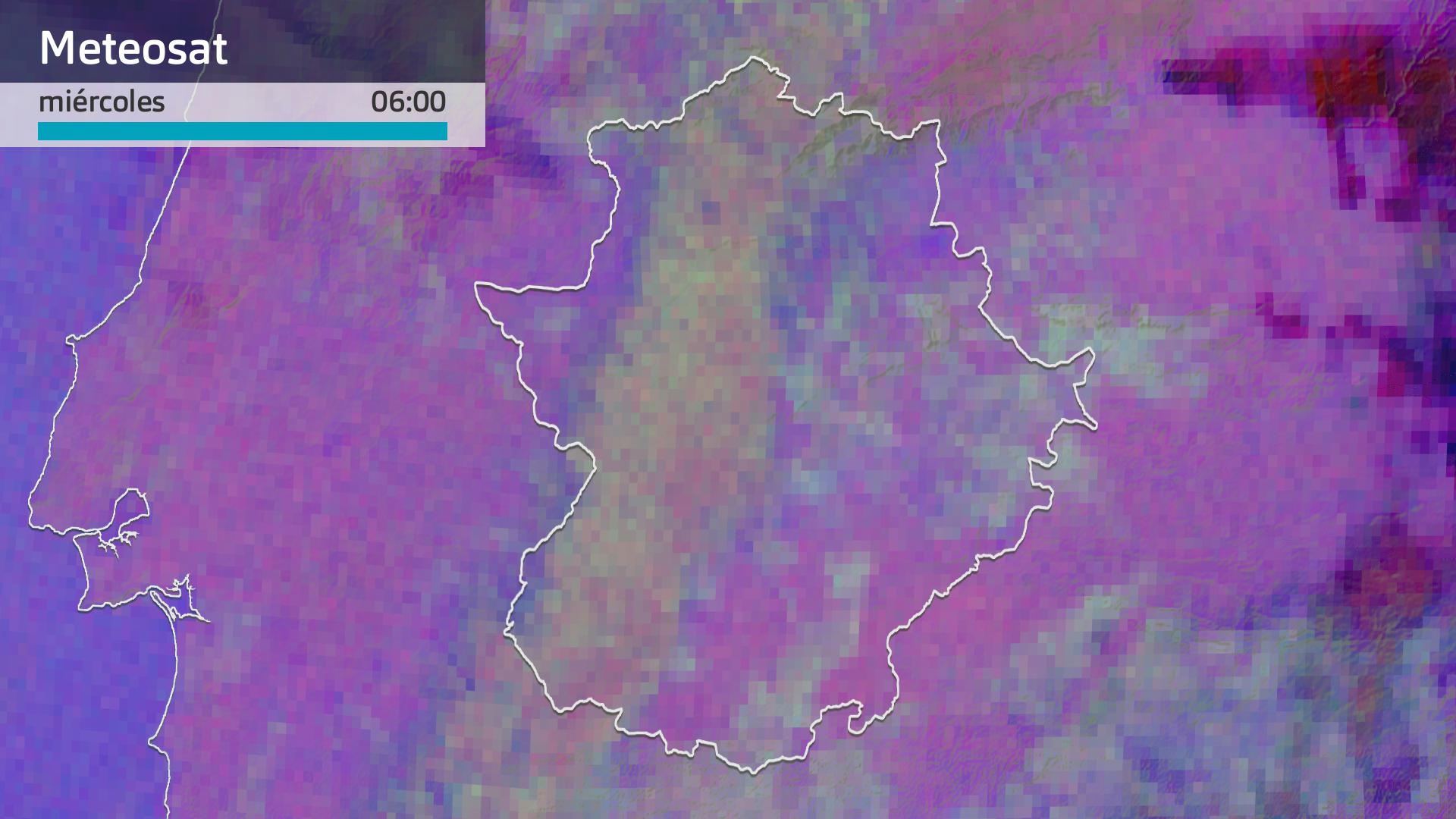 Imagen del Meteosat miércoles 22 de abril 6 h.
