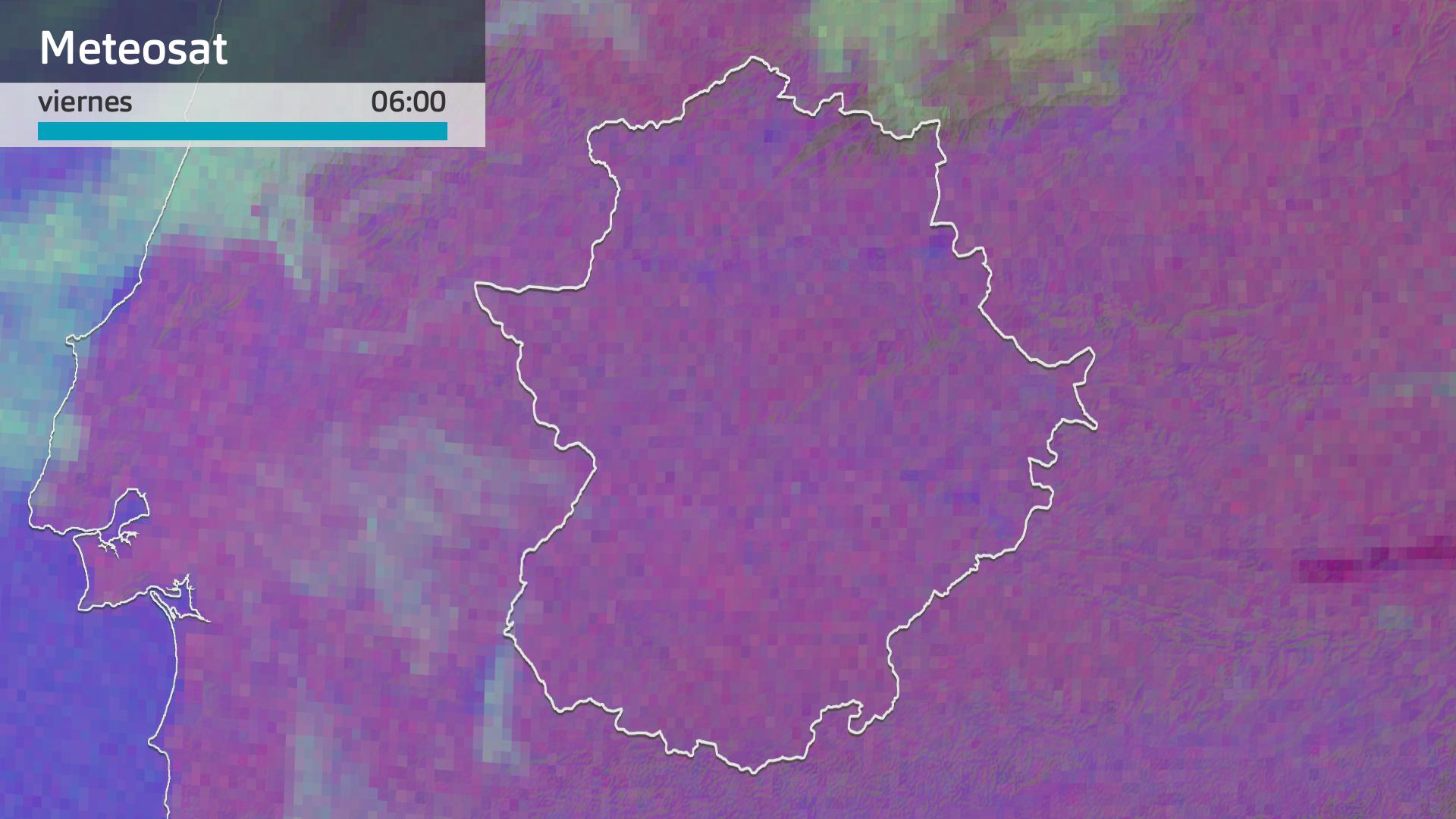 Imagen del Meteosat viernes 28 de marzo 6 h.