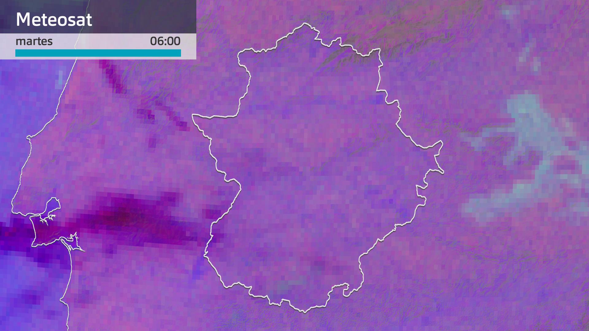 Imagen del Meteosat martes 14 de octubre 6 h.