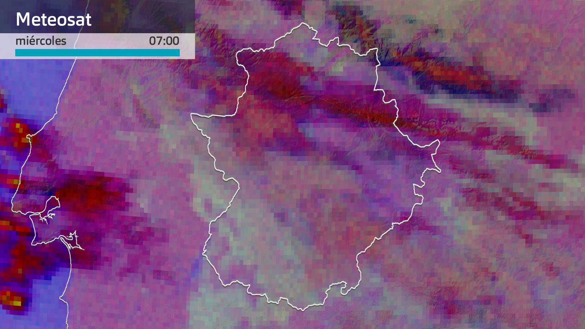 Imagen del Meteosat miércoles 24 de diciembre 7 h.