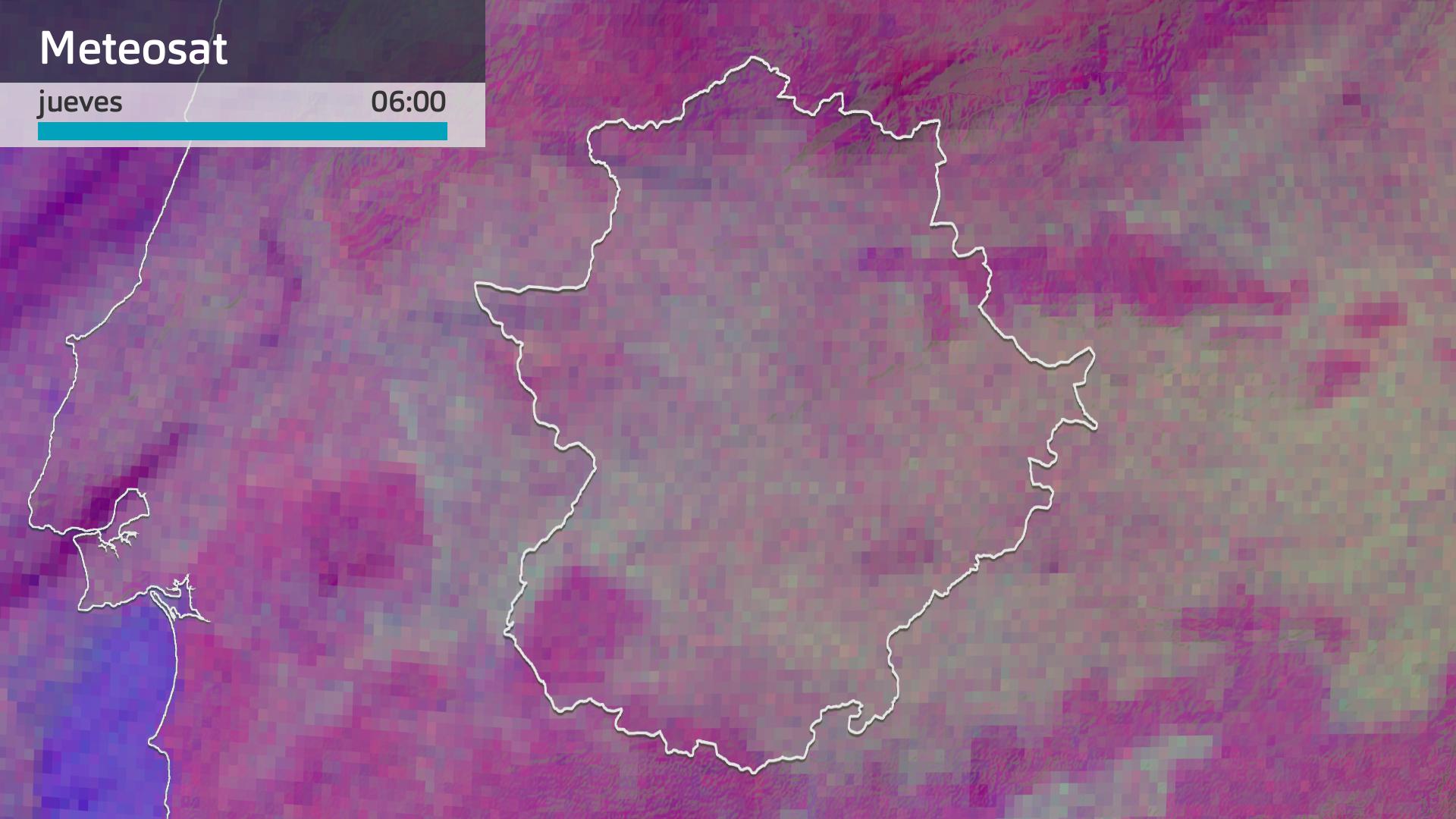 Imagen del Meteosat jueves 8 de enero 6 h.